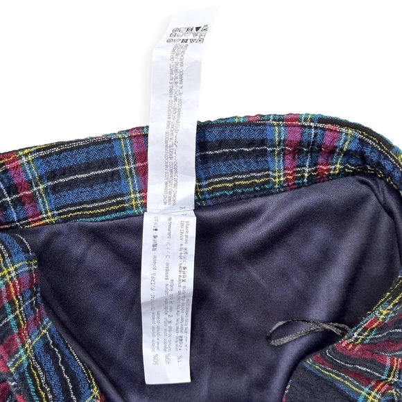 NWT ZARA Plaid Midi Skirt in Blue, Red, White, sz Small - Picture 5 of 7